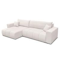 ECKSOFA Anabel Max Mit Schlaffunktion - Weiß, Holzwerkstoff/Textil (278/145cm) - Fun Möbel