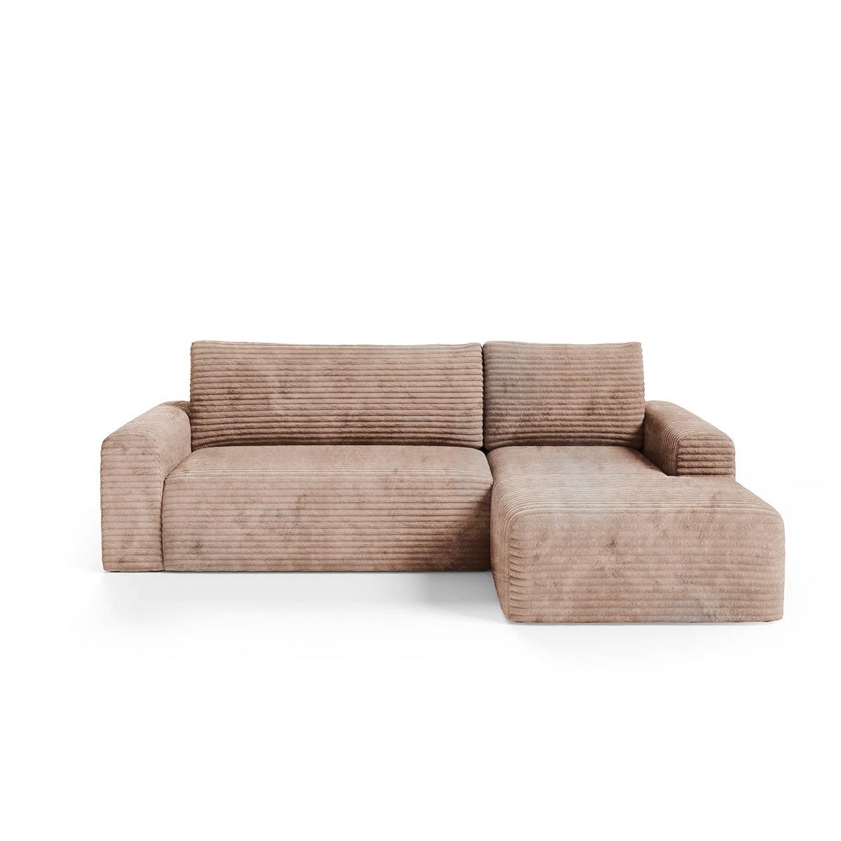 ECKSOFA Romeo 3 Sitzplätze Hellbraun - Braun, Holz (268/163cm) - Petits-meubles