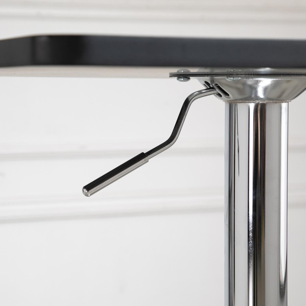 BARTISCH Höhenverstellbar Stehtisch mit Drehbar Tischplatte für Wohnzimmer - Schwarz, Holzwerkstoff (60/60/91cm) - HOMCOM