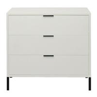 KOMMODE Erna 81x45x82 Kreidegrau matt Lack - Hellgrau, Holzwerkstoff (81/82/45cm) - 58aufmkessel