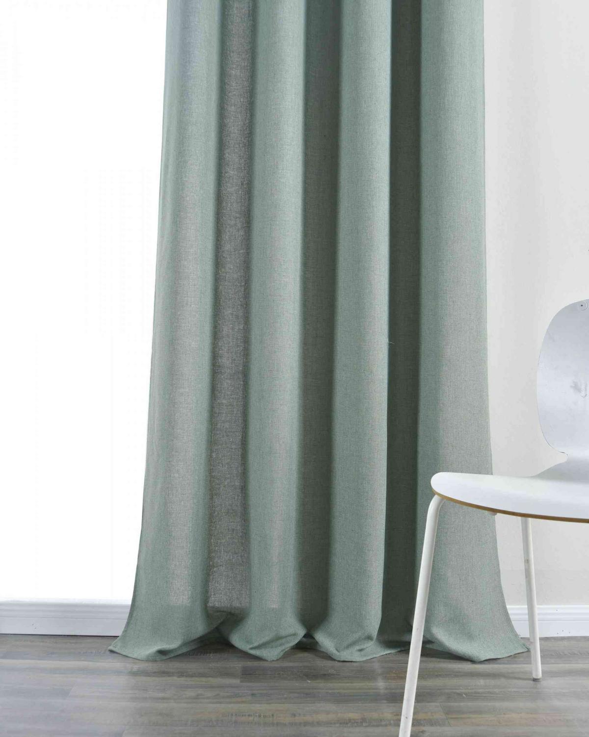 VORHANG 2ER SET »Essen« HxB 245x145 cm Grün - Grün, Textil (145/245cm) - Gardinenbox