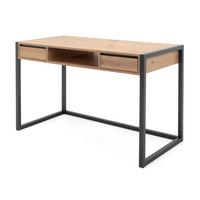 SCHREIBTISCH Artisan Eiche, anthrazit 120 cm, Industrial Design, Laptoptisch mit Schubladen - Anthrazit/Eiche Artisan, Holzwerkstoff (120/60/75cm) - Furn.Design