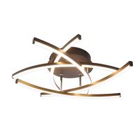 LED-DECKENLEUCHTE Ulmenwacht 52.0/13.0/52.0 cm - Schwarz, Metall (52/52/13cm) - ZMH