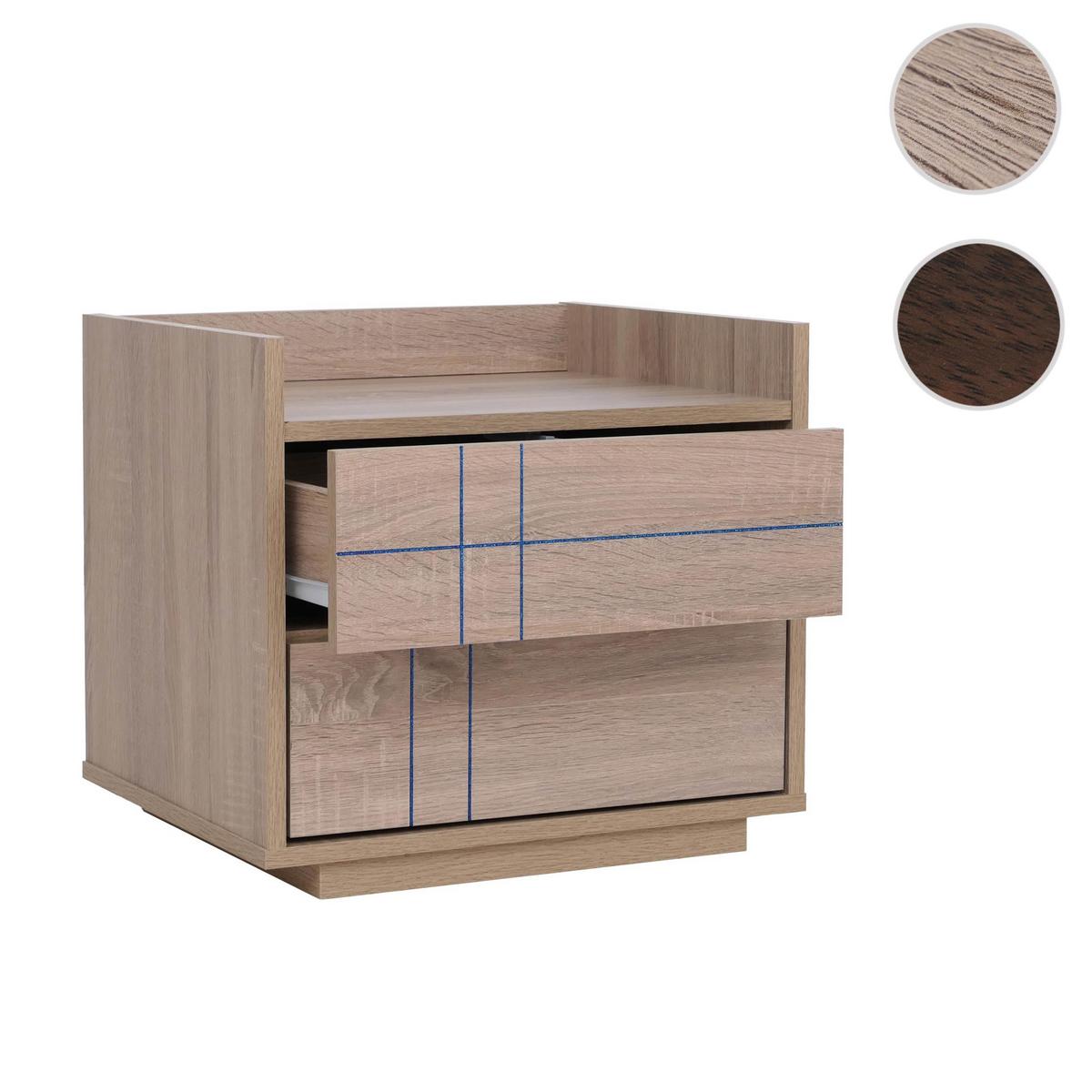 NACHTTISCH eckig Beige - Beige, Holz (48/43/41cm) - MCW