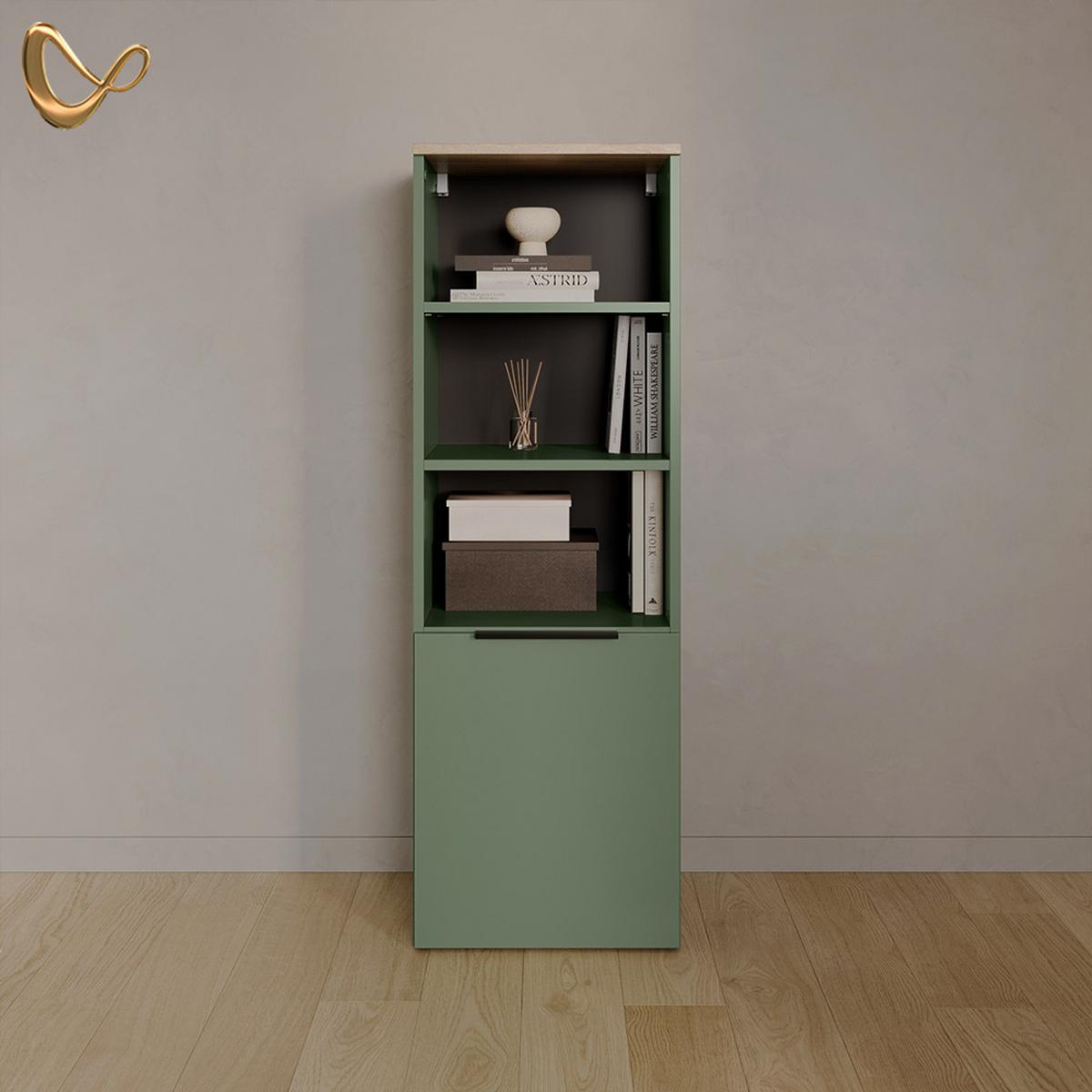UNIVERSALSCHRANK Piave Grün mit einer Tür - Grün, Holzwerkstoff (40.2/120/40cm) - Livinity®