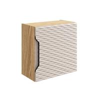 SCHRANK 1 Tür Elora Beige und Holz - Braun, Holzwerkstoff (35/35/17cm) - Petits-meubles