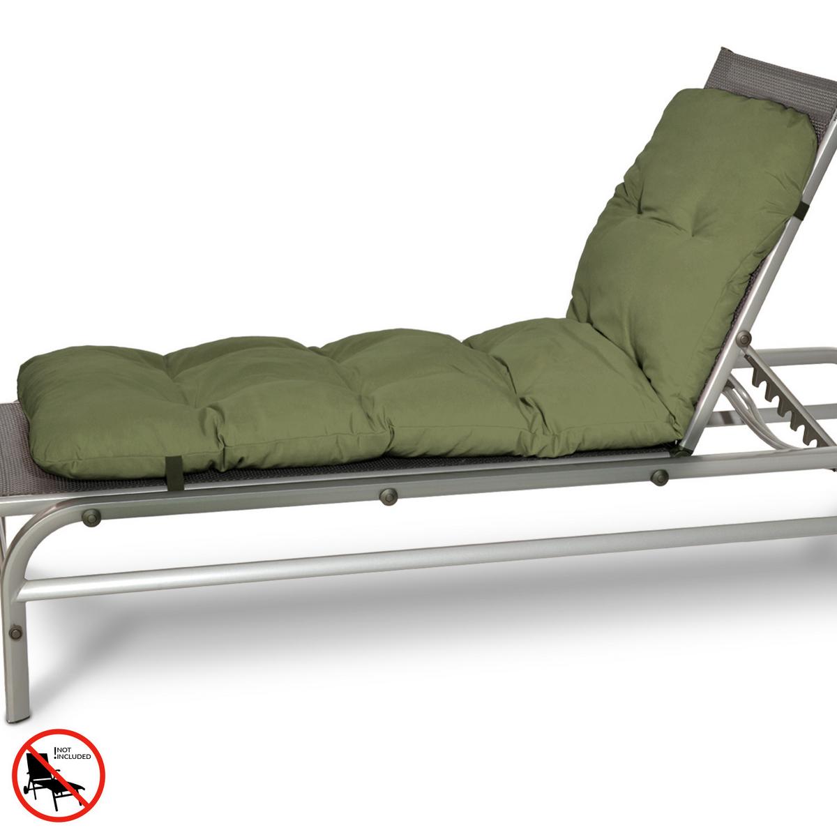 ROLLLIEGENAUFLAGE Flair RL 190x60x8cm Olivgrün (2tlg) - Olivgrün, Textil (60/190cm) - Beautissu 