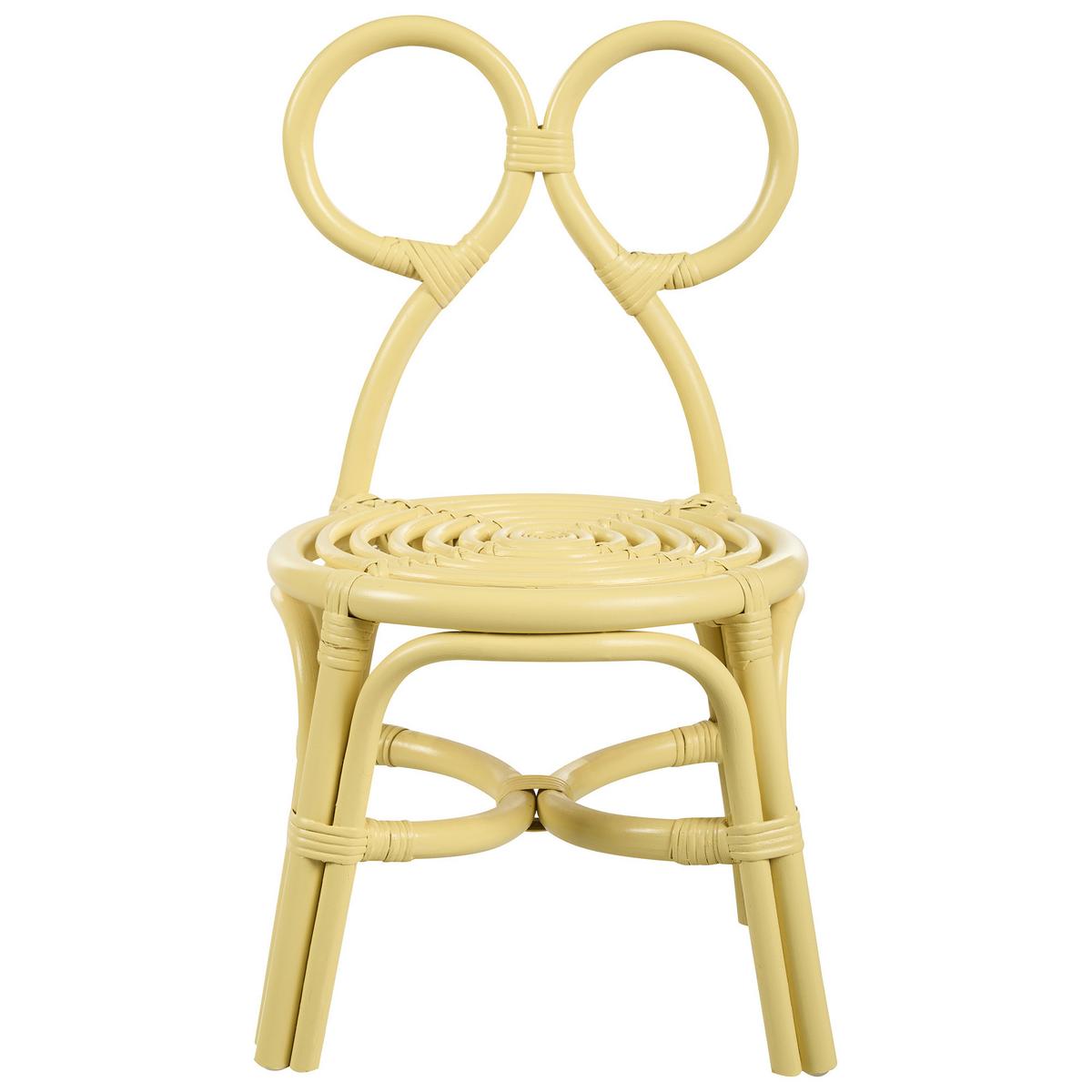 KINDERSESSEL Gelb Mirtia - Gelb, Naturmaterialien (34/59/28cm) - Beliani