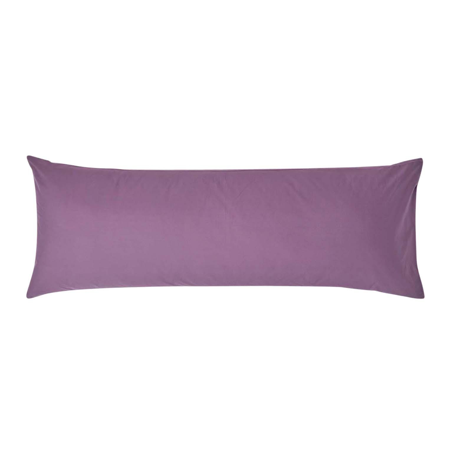 SEITENSCHLÄFERKISSENBEZUG Perkal, Fadendichte 200, 48/136 cm - Lila, Textil (50/140cm) - Homescapes