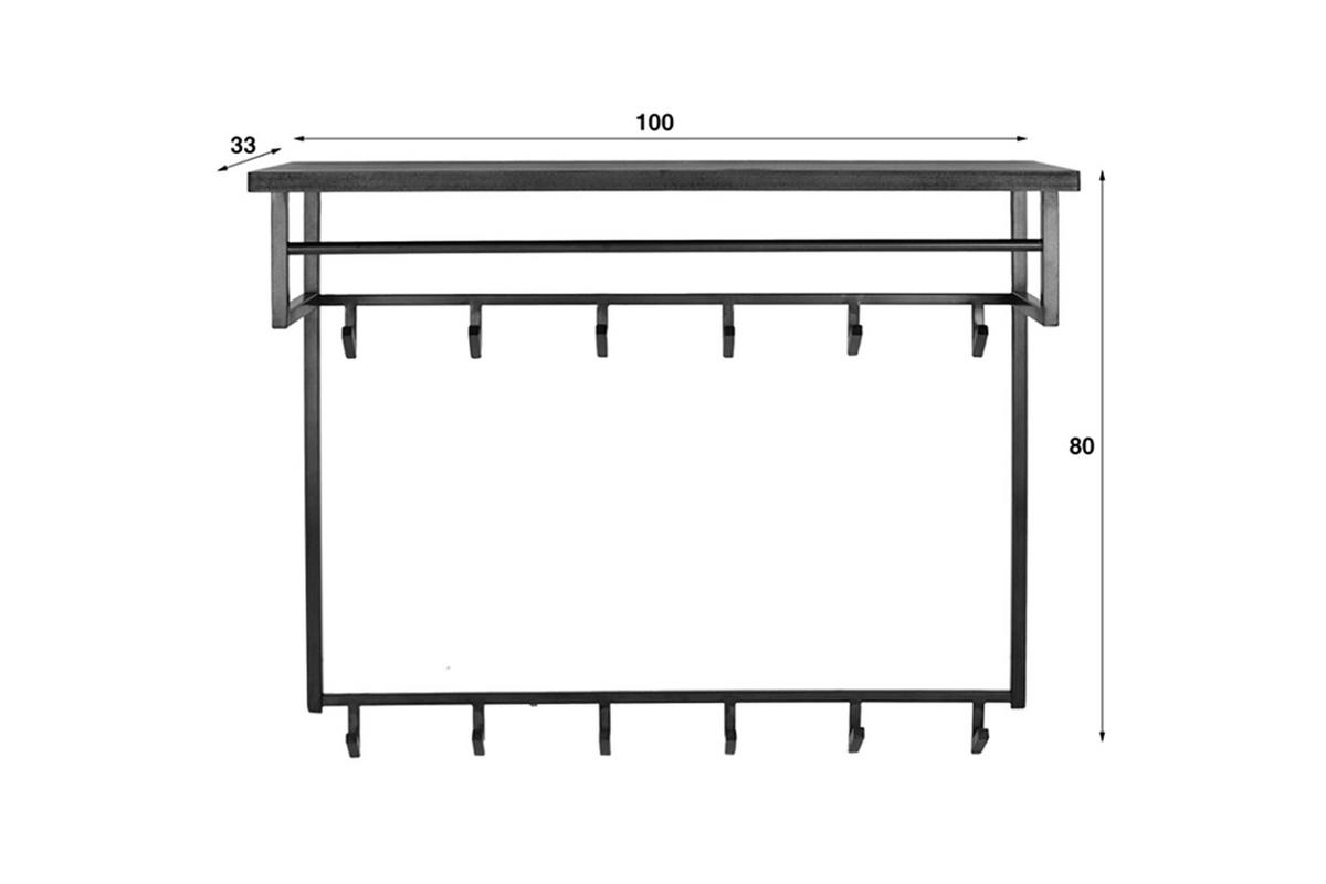 GARDEROBE AUREA Bronze Metall - Bronzefarben, Metall (100/80/33cm) - KAWOLA
