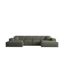 WOHNLANDSCHAFT Celes Premium Xs Bukla - Jadegrün, Holzwerkstoff/Textil (342/73/165cm) - Fun Möbel