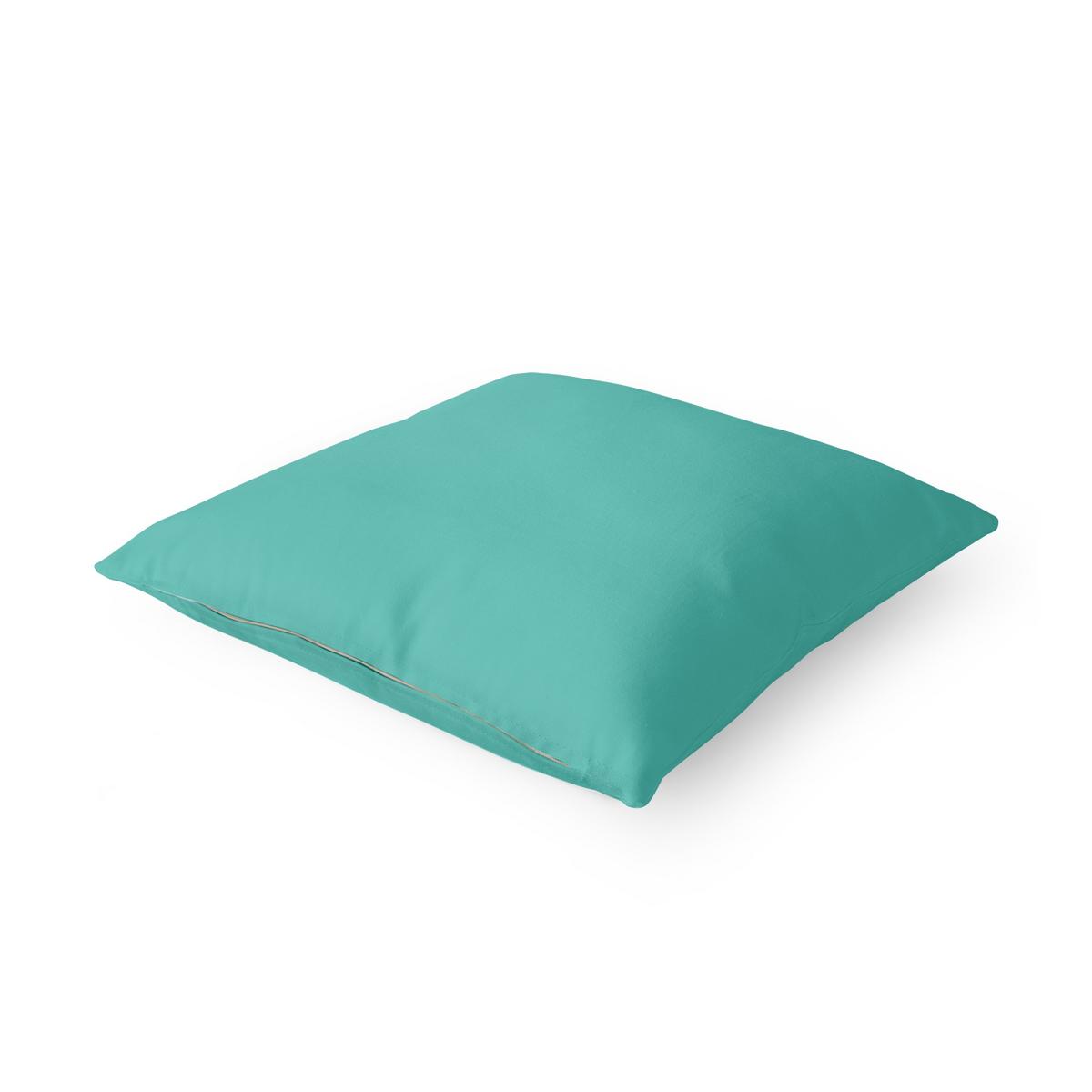 DEKOKISSEN Türkis 50/50 cm - Türkis, Textil (50/50/10cm) - Bilderwelten