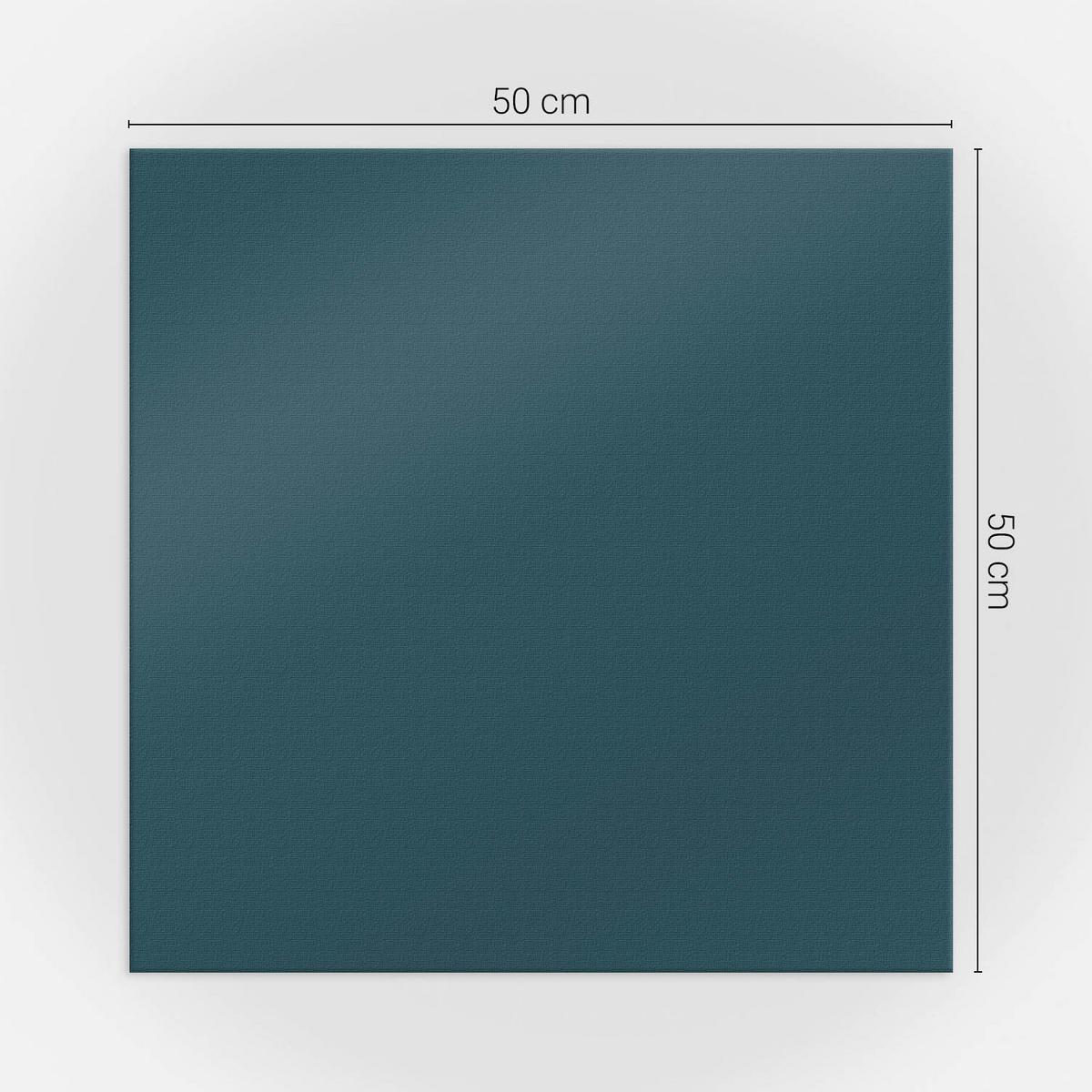 WANDPANEEL 4x 50x50 cm selbstklebend Pellaro - Petrol, Kunststoff (50/1.6/50cm) - Wallfluent