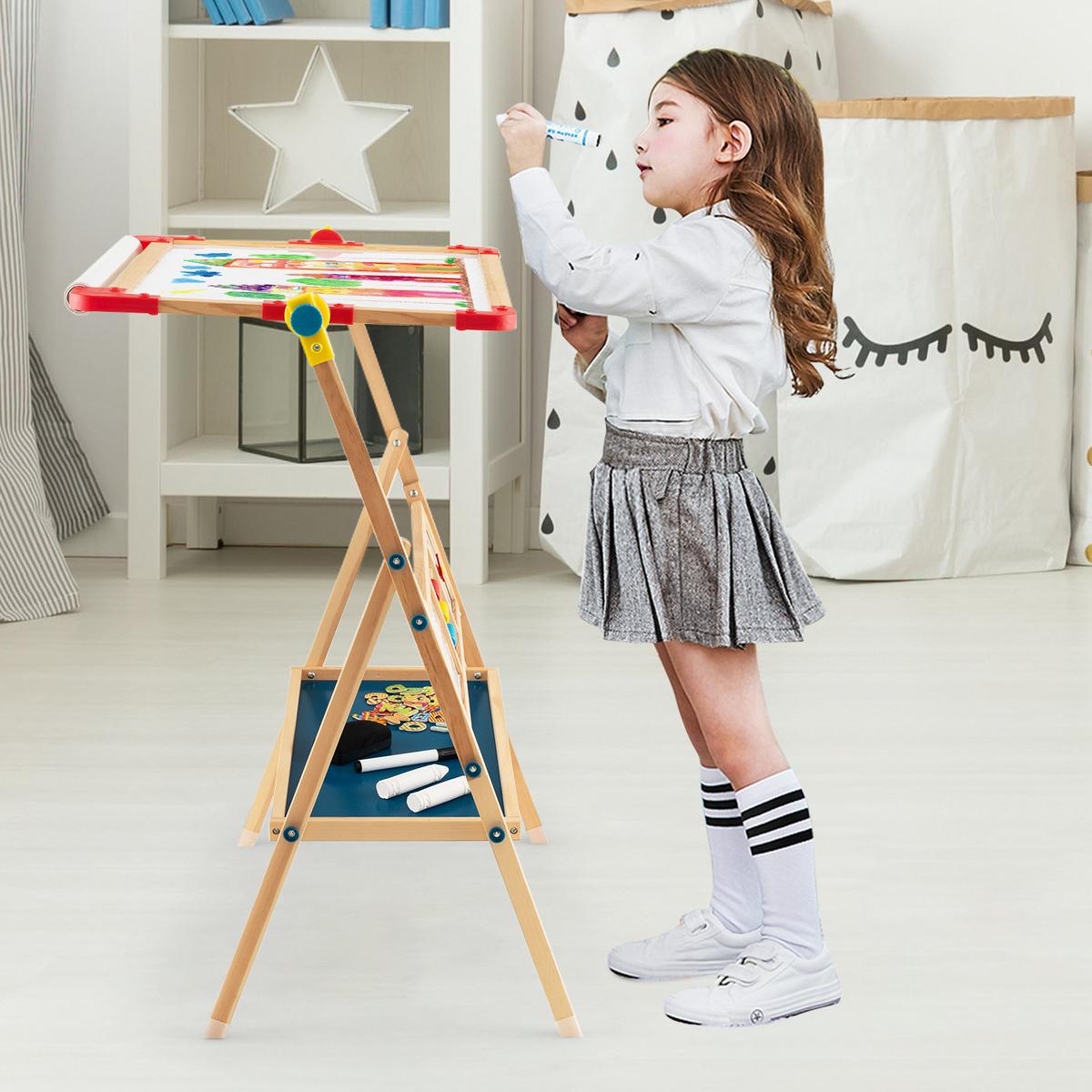 KINDERSTAFFELEI Mehrfarbig - Multicolor, Kunststoff (62/118/45cm) - COSTWAY