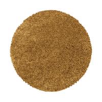 TEPPICH Hochflor SPREE in Gold, einfarbig, Ø 200 cm - Goldfarben, Textil (200/200cm) - KADIMA DESIGN