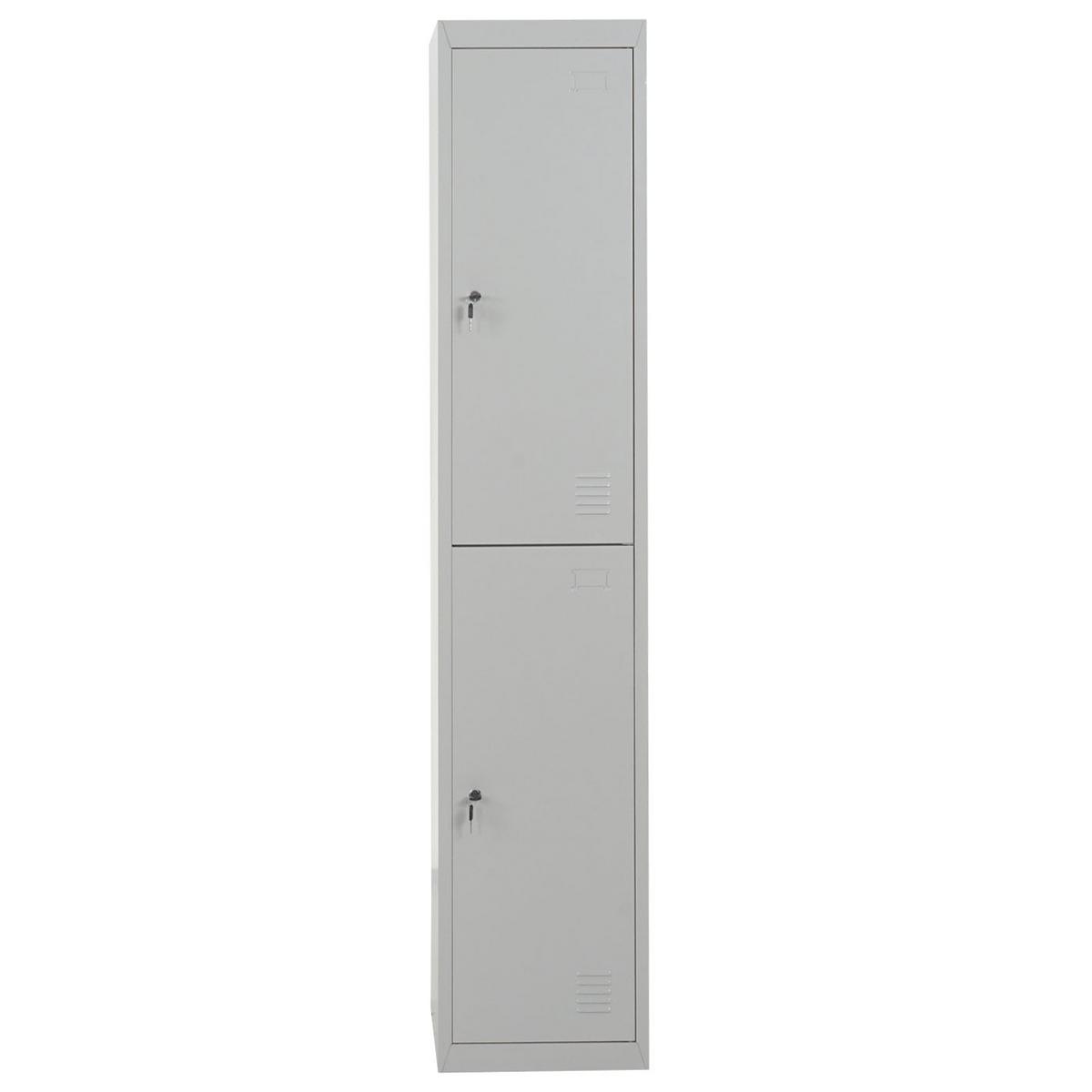 SCHLIESSFACH Grau - Grau, Metall (38/185/45cm) - MCW