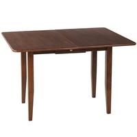 ESSTISCH 90-120/90/76 cm Dunkelbraun Rechteckig Masela - Dunkelbraun, Holz (90/120/76cm) - Beliani