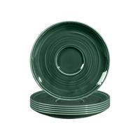 KOMBI-UNTERTASSEN Terra Moosgrün ø 16,1 cm 6er Set - Dunkelgrün, Keramik (16.1cm) - Seltmann Weiden