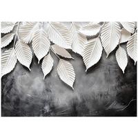 FOTOTAPETE 3D Effekt Blätter Wohnzimmer Vlies Tapete 250x175 - Multicolor, Papier (250/175cm) - Wallarena
