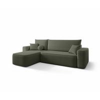ECKSOFA Agepo Stoff Quelle - Grün, Holzwerkstoff/Textil (250/150cm) - Fun Möbel