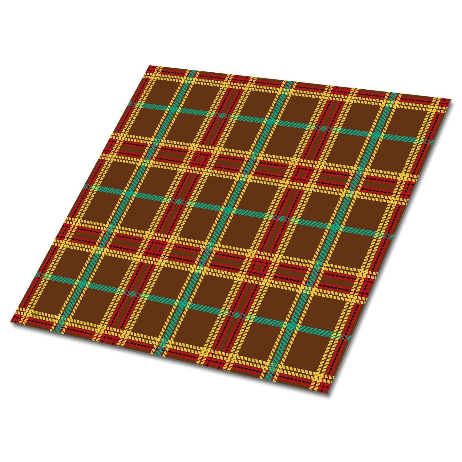 SELBSTKLEBENDE Wandfliesen 9 Stück 30x30 cm - Klassisches Karomuster - Multicolor, Textil (30/1.6/30cm) - TULUP
