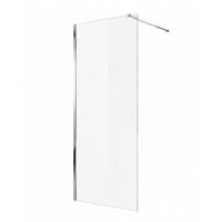 DUSCHWAND Florida - 60 x 200 cm - Chrom - Walk-In Duschabtrennung aus Sicherheitsglas - Chromfarben, Glas (60/200cm) - Badplaats