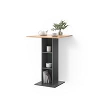 BARTISCH Regusa Goldkraft Eiche/Anthrazit 75 x 75 cm - Honigeiche/Anthrazit, Holzwerkstoff (75/75/106cm) - Livinity®