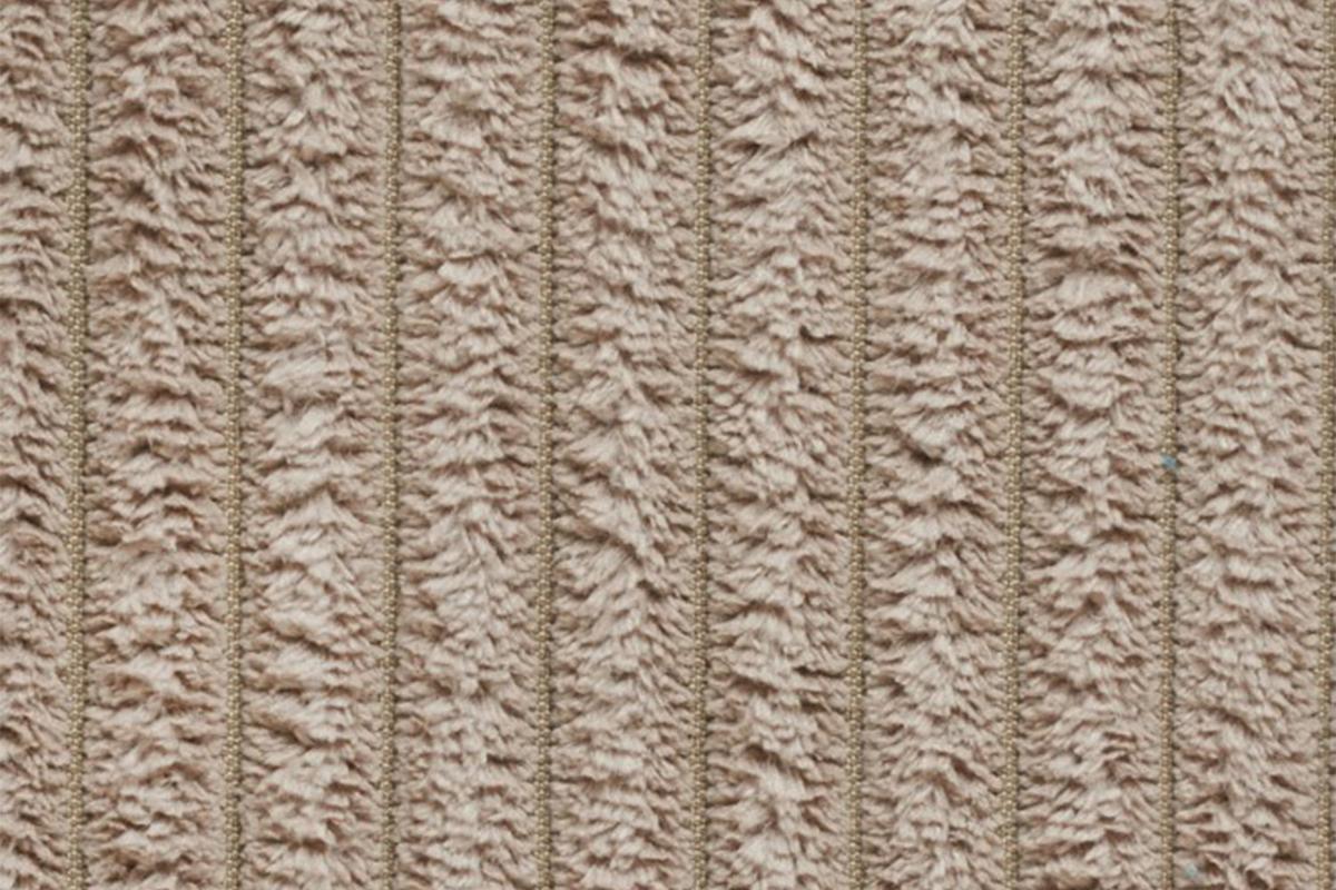 SOFA 2-SITZER MADELINE Taupe Cord - Taupe/Schwarz, Kunststoff/Textil (230/85/127cm) - KAWOLA