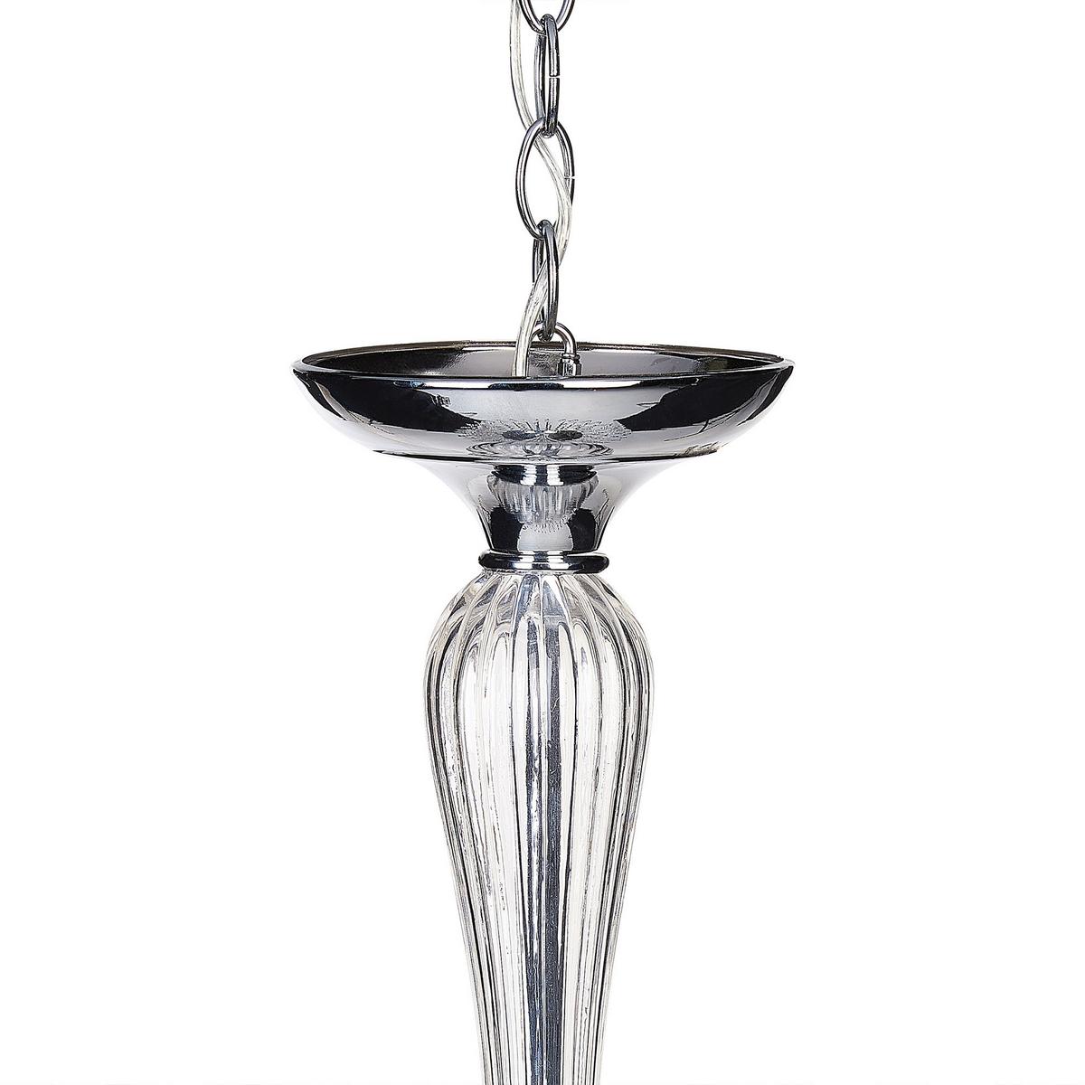 KRONLEUCHTER Orara 27/34/157 cm - Silberfarben, Metall (27/34/157cm) - Beliani