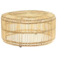 COUCHTISCH Rattan natürlich 84 cm Limni - Beige/Naturfarben, Naturmaterialien (84/53/40cm) - Beliani