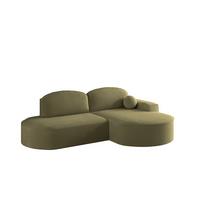 ECKSOFA Girona Mit Schlaffunktion - Grün, Holzwerkstoff/Textil (278/179cm) - Fun Möbel