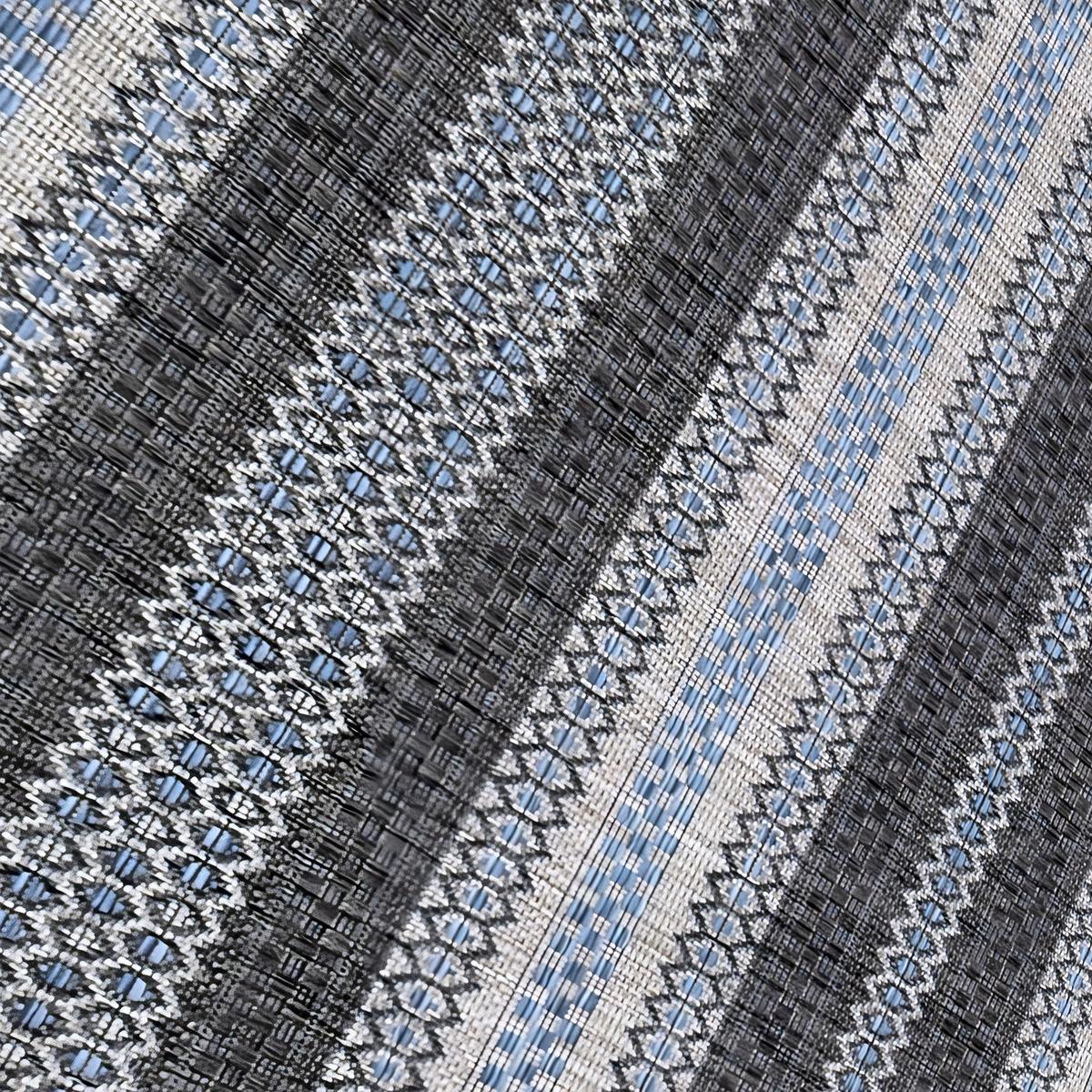 TEPPICH Outdoor SARNTAL in Schwarz, im Vintage-Stil, 120 x 170 cm - Grau, Textil (120/170cm) - KADIMA DESIGN