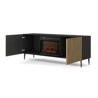 KOMMODE Artisan Eiche, Schwarz 170/63/42 - Schwarz, Holzwerkstoff (170/63/42cm) - RAUMHIRSCH FURNITURE