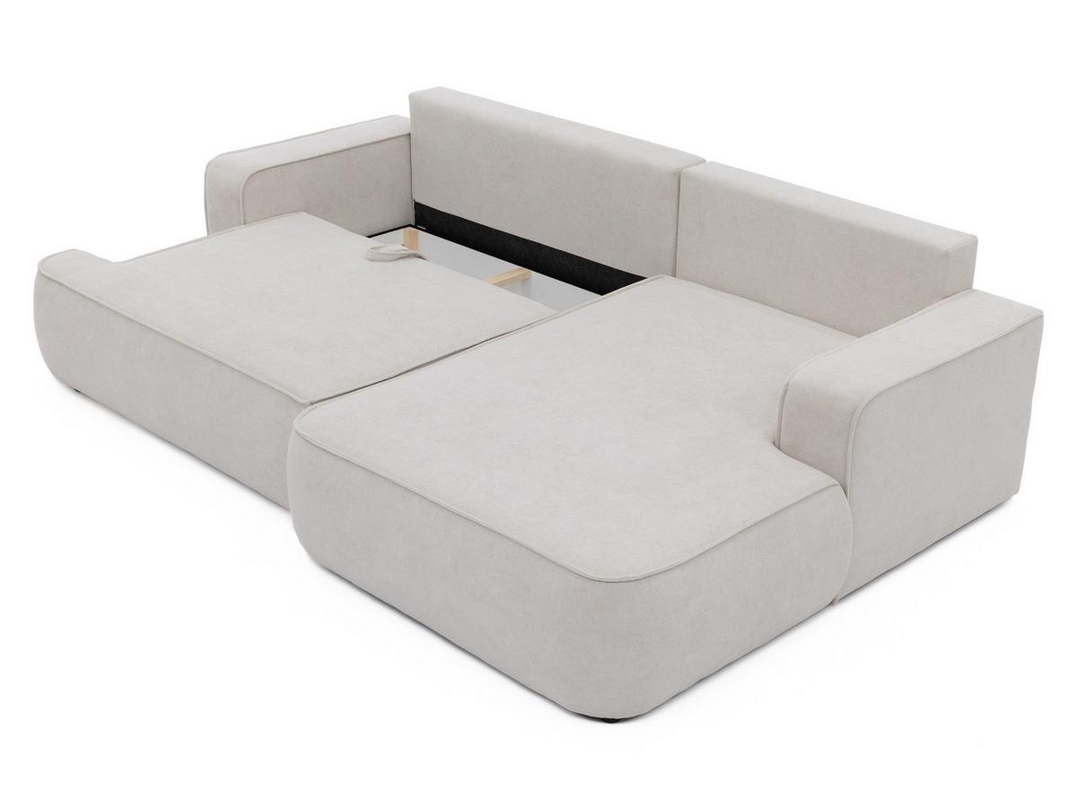 ECKSOFA Mono, Seite: Links - Hellbraun/Schwarz, Holz/Kunststoff (260/168cm) - MIRJAN24