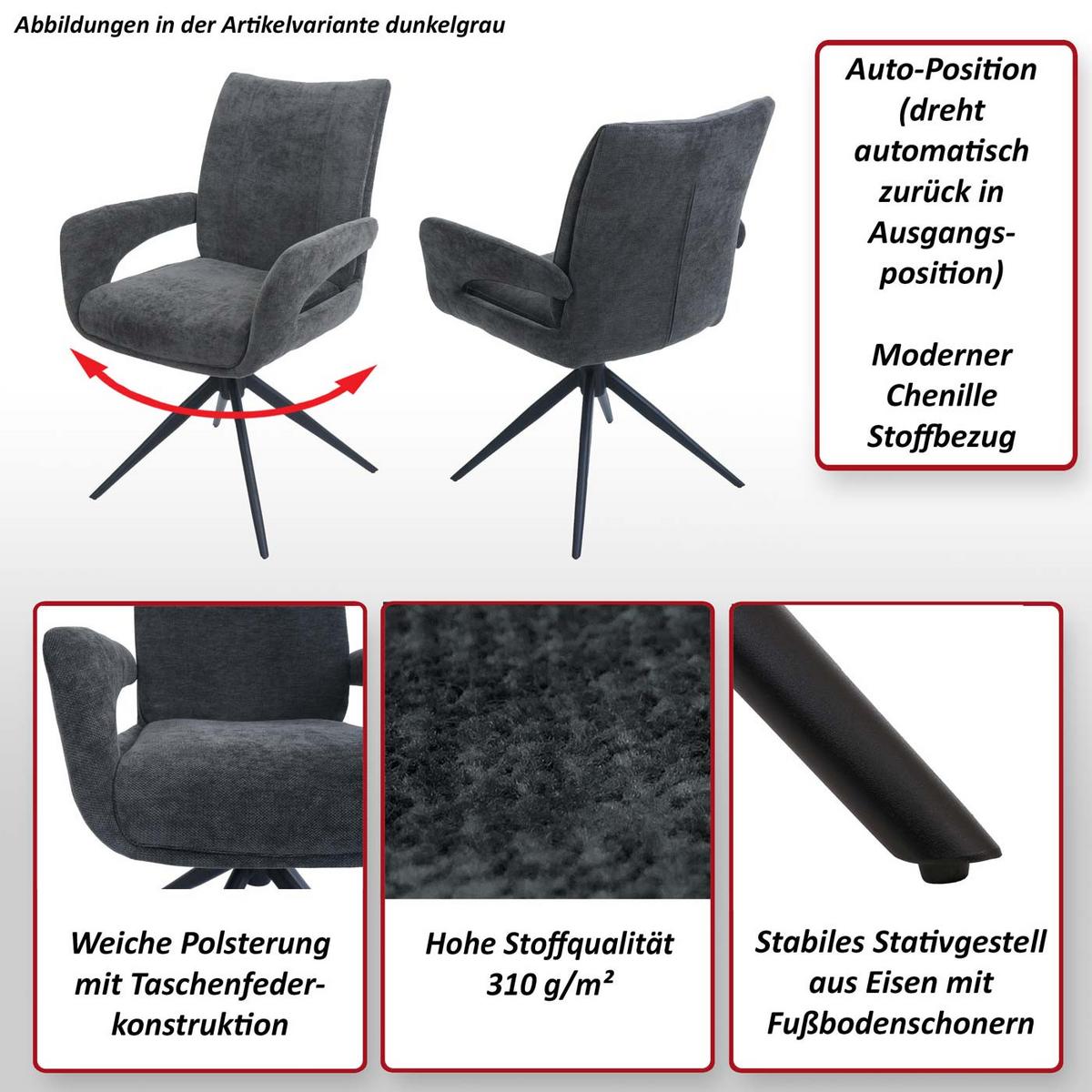 ESSZIMMERSTUHL Rotbraun - Rotbraun, Textil (60/90/60cm) - MCW