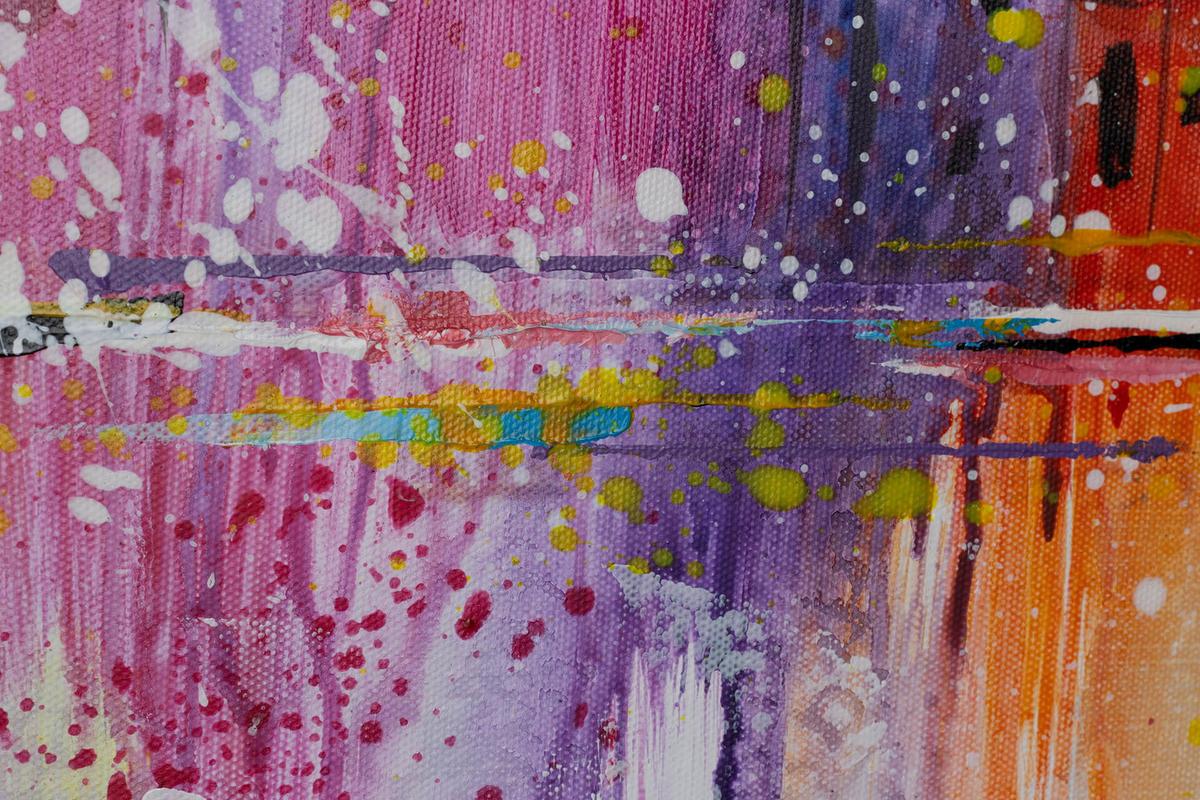 ACRYLBILD HANDGEMALT 120/60 cm - Multicolor/Grau, Holz/Textil (120/60cm) - KUNSTLOFT