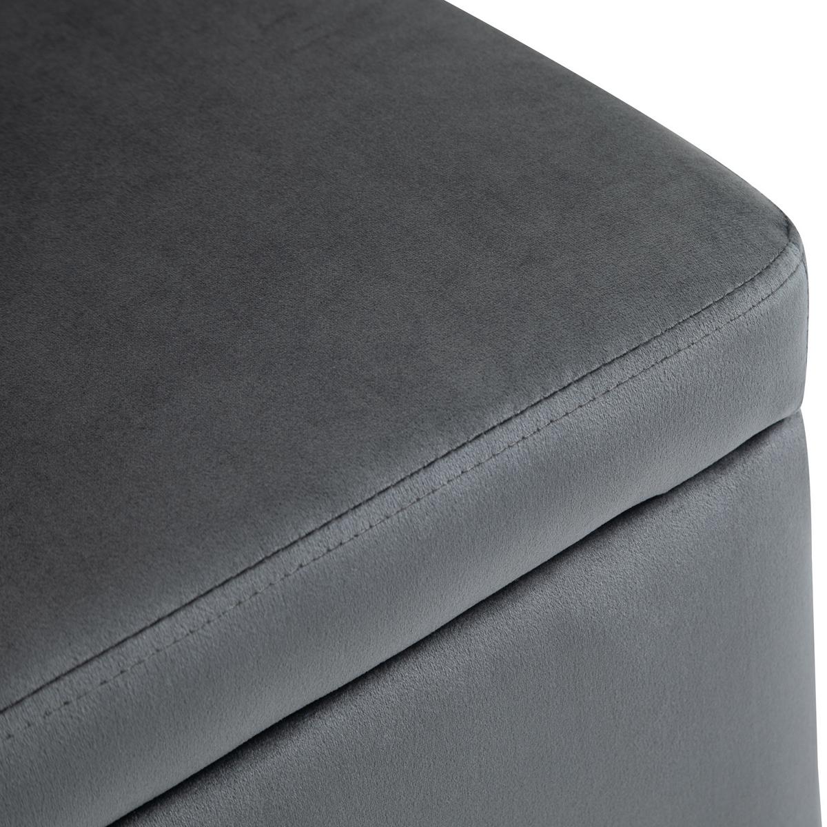 TRUHENBANK Dunkelgrau - Dunkelgrau, Textil (40/42/100cm) - HOMCOM