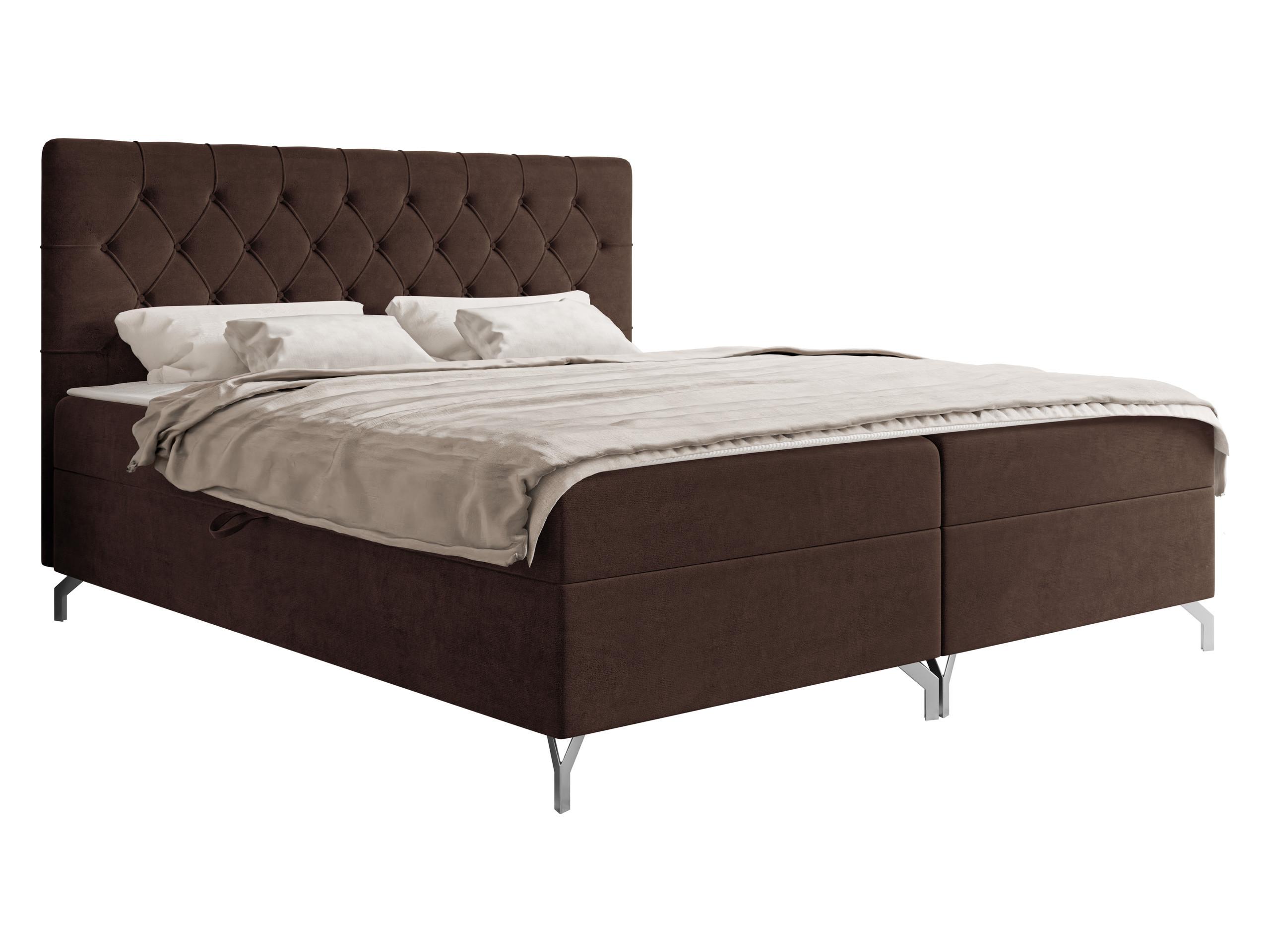 BOXBETT Guilette - H3 - Silberfarben/Braun, Holz/Holzwerkstoff (160/200cm) - MIRJAN24