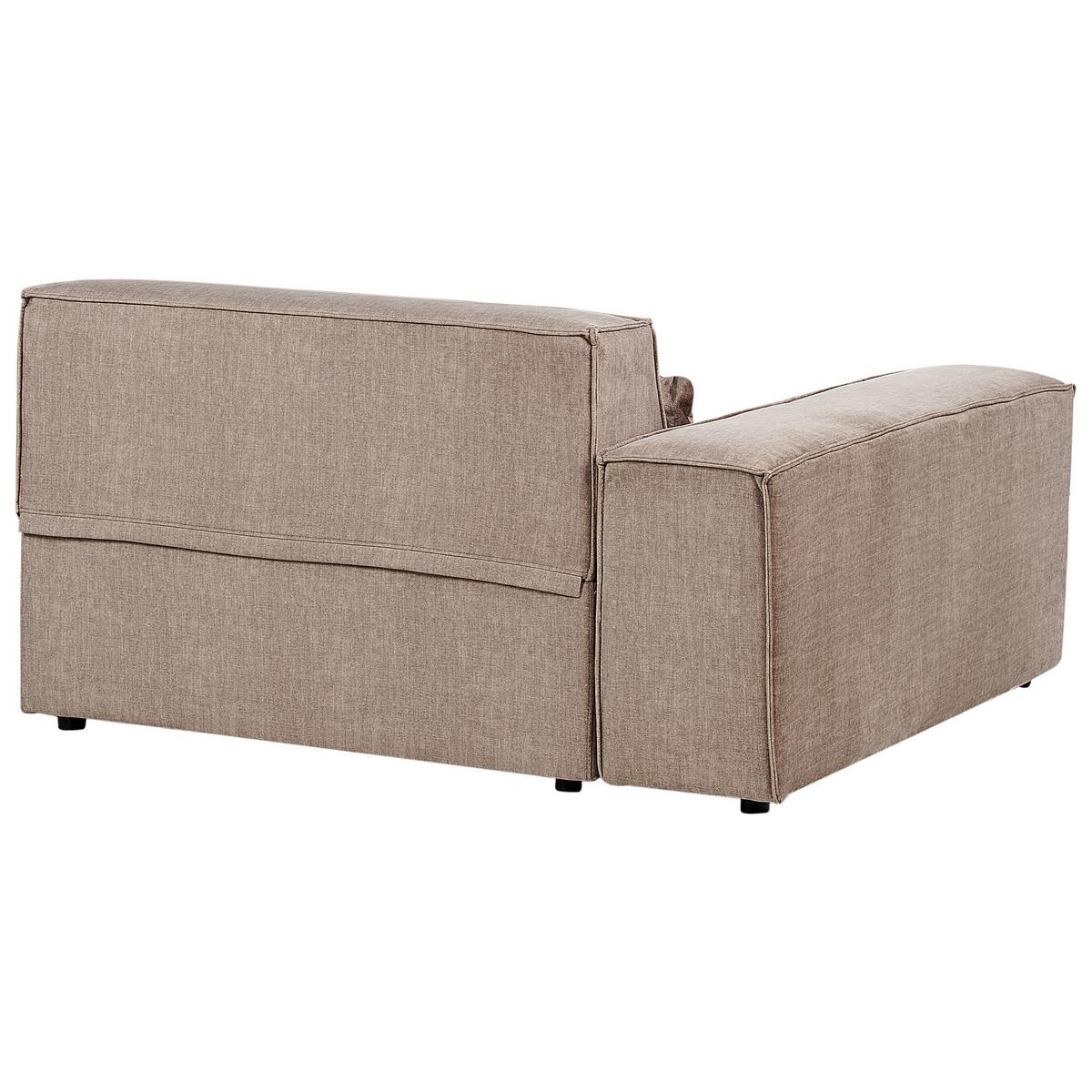 2-SITZER-SOFA hellbraun Hellnar - Braun, Textil (262/70/126cm) - Beliani