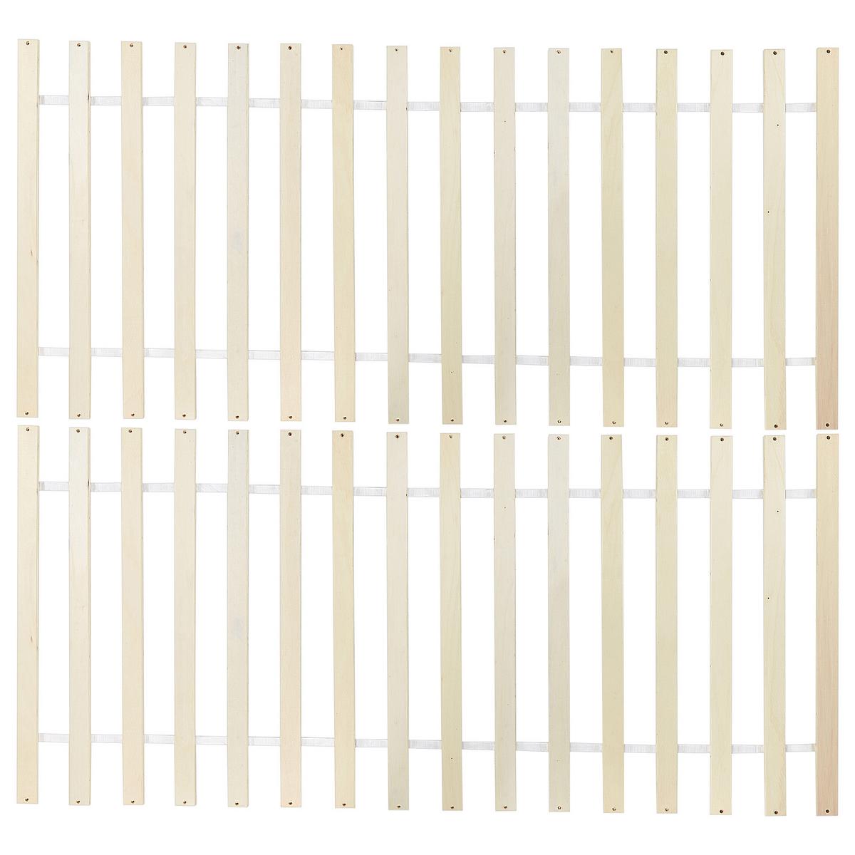 BETT mit Lattenrost 140/200 Kiefernholz Weiß Sabran - Weiß, Holz (140/200cm) - Beliani