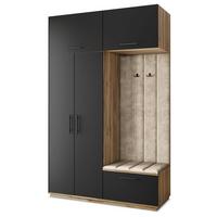 GARDEROBENSCHRANK REMA 150/240/60 cm Modern Eiche Wotan - Beige/Eiche Wotan, Holzwerkstoff (150/240/60cm) - MASSENO