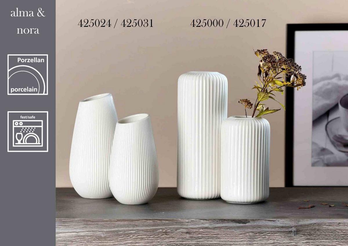 VASE Nora weiß 16 cm - Weiß, Keramik (16cm) - Ritzenhoff Breker