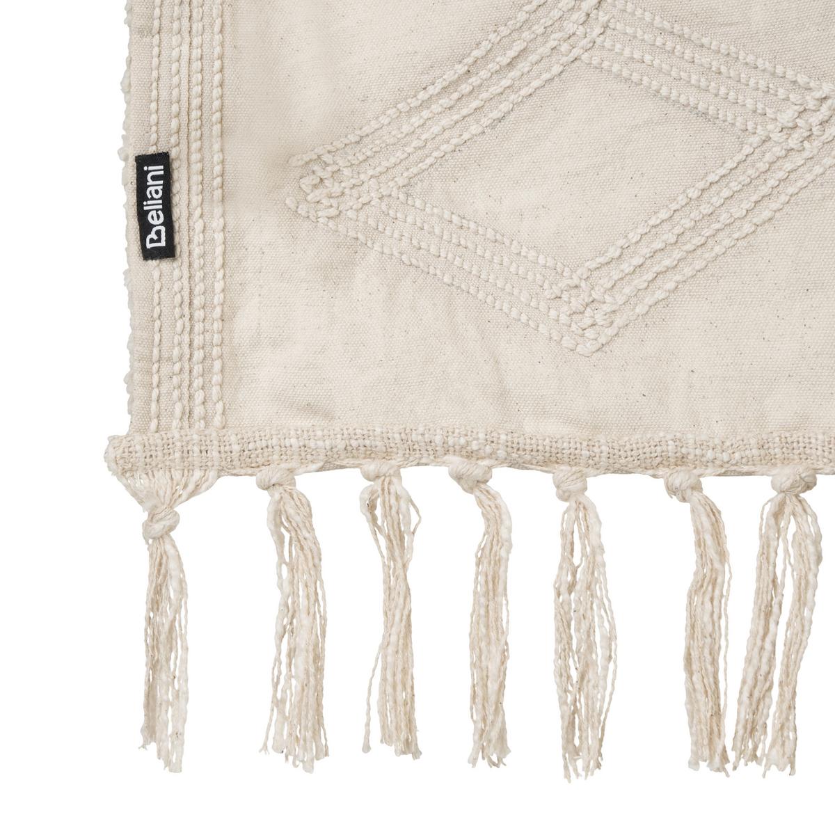 KUSCHELDECKE Baumwolle 190/190 cm Beige Chack - Beige, Textil (190/190cm) - Beliani