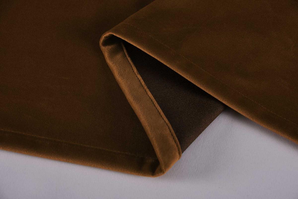 VORHANG 2ER SET MILANO HxB 280x135 cm Braun - Braun, Textil (135/280cm) - Gardinenbox