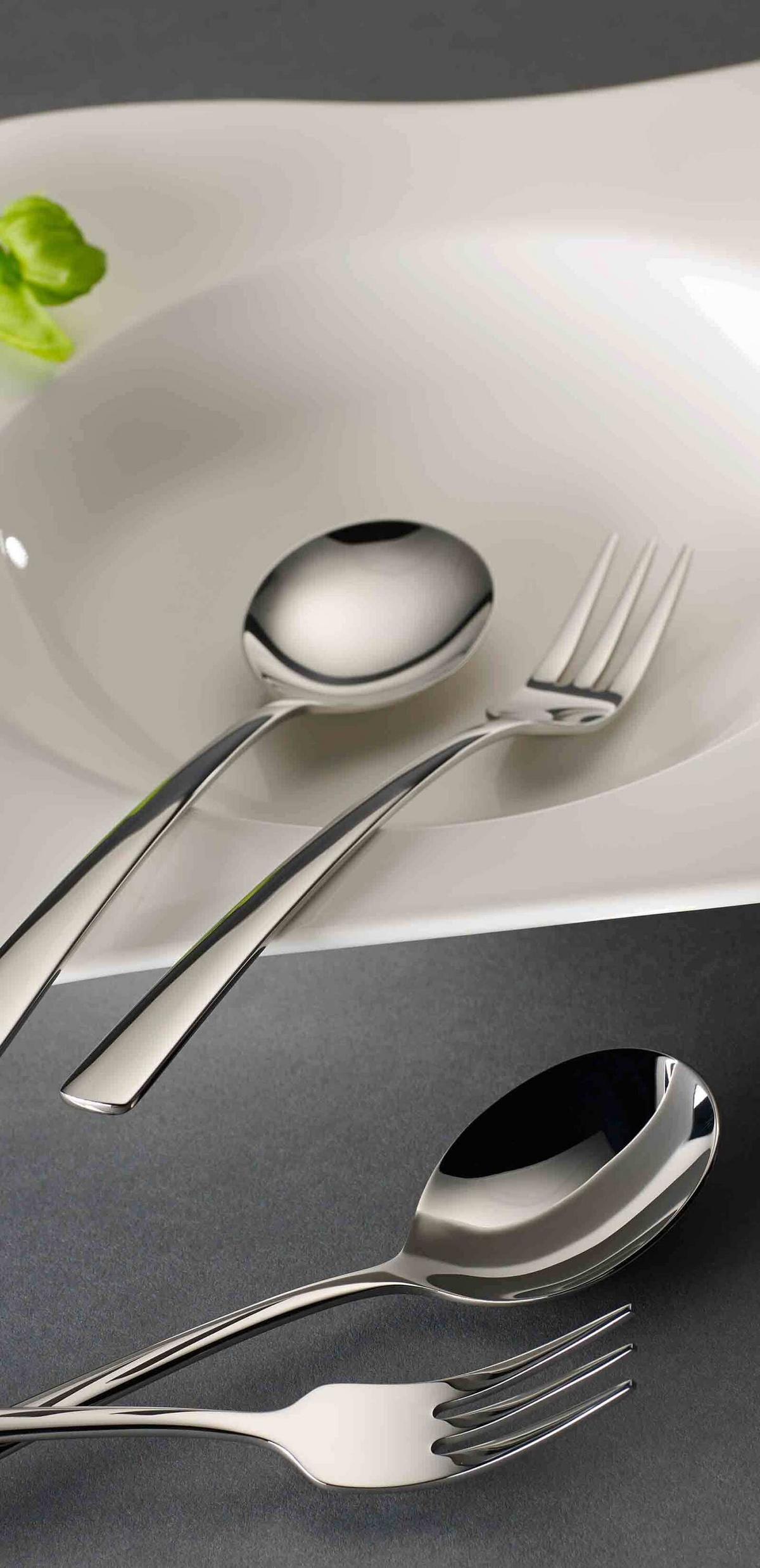 SPAGHETTI BESTECK-SET Daily Line silber 21,5 cm - Silberfarben, Metall - Villeroy & Boch