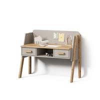 SCHREIBTISCH Mailo Grau/Artisan 97 x 80 cm - Eiche Artisan/Grau, Holzwerkstoff (51/97/80cm) - Livinity®