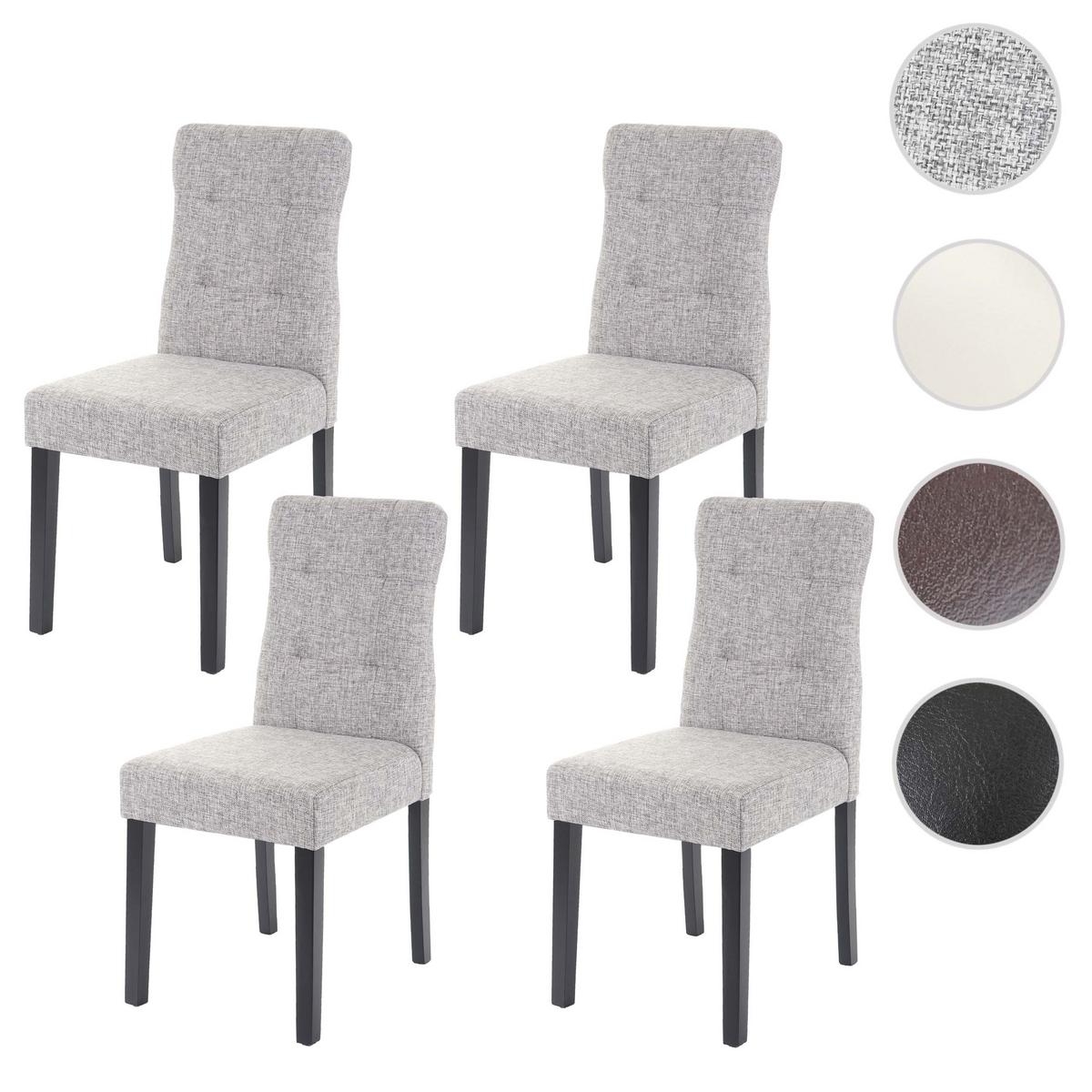 ESSZIMMERSTUHL Grau 4er-Set - Grau, Textil (41/88/55cm) - MCW