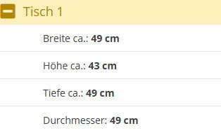 Beistelltisch Set Solar