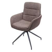 ESSZIMMERSTUHL Braun, Dunkelbraun - Dunkelbraun/Braun, Textil (60/89/54cm) - MCW