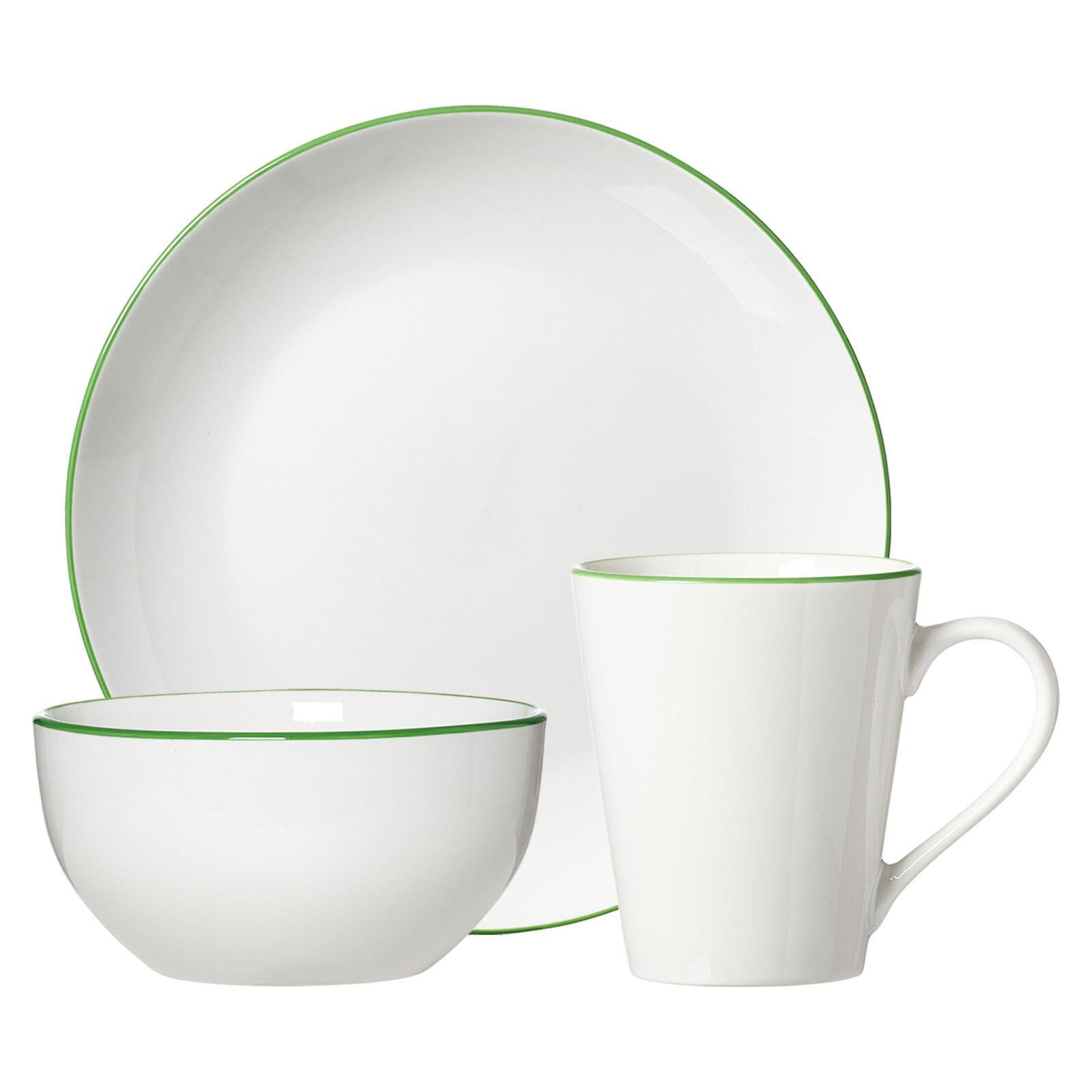 FRÜHSTÜCKS-SET Adela grün 18-tlg. - Grün, Keramik (2/2/2cm) - Ritzenhoff Breker
